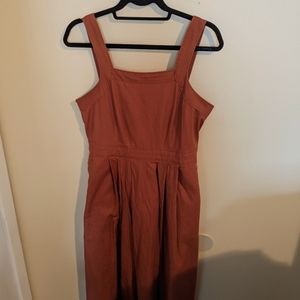 Universal Thread Orange/Tan Tanktop Dress (Size 8)